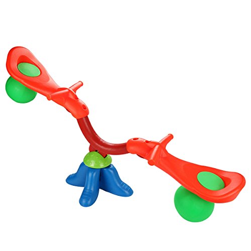 Compact plastic teeter totter indoor for toddlers